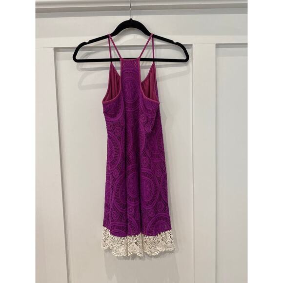 Vava by Joy Han Purple Lace Racerback Sundress, XS - Picture 7 of 8